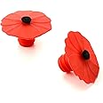 Charles Viancin Poppy Silicone Bottle Stopper, Set of 2
