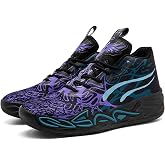 Womens High Top Lace Up Fashion Basketball Shoes Soft Lightweight Non-Slip Round Toe Running Tennis Volleyball Sneakers Classic Sports Athletic Training Shoes
