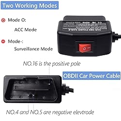 OBD Power Cable Kit Dash Camera USB to Type C
