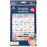 Erin Condren Designer Sticker Pad - A+ Style Sticker Pad for School and Teachers. Decorative and Cute Stickers for Customizing Planners, Notebooks, and More