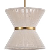 ELYCCUPA Hand Woven Boho Pendant Light Coastal Mini Modern Chandelier Adjustable Transitional Minimalist Pendant Lighting Fix