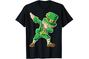 XIONGYING St Patricks Day Dabbing Leprechaun Boys Girls Men Dab Dance T-Shirt