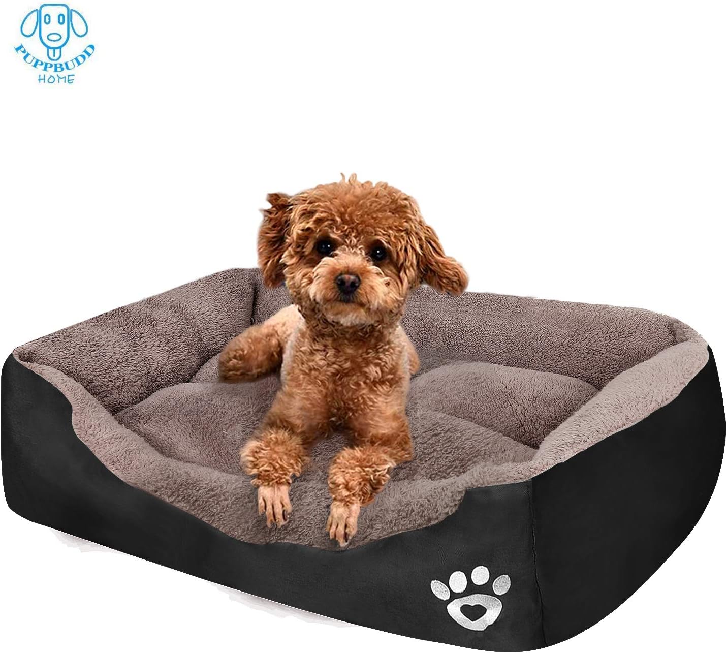 PUPPBUDD Dog Bed for Large Dogs Washable Comfortable Safety Pet Sofa Extra Firm Cotton Breathable for Medium and Small Dog Blue : Pet Supplies