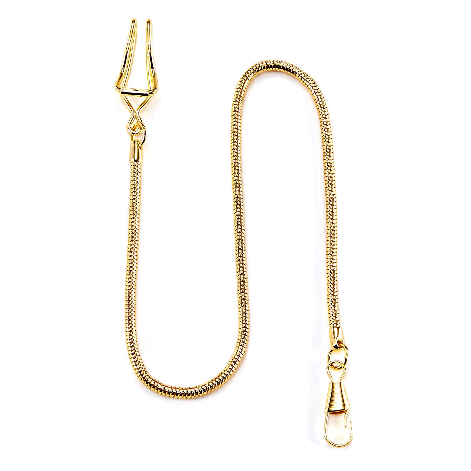 TREEWETO Pocket Watch Vest Chain 14.7 inch (37.5 cm) Gloden