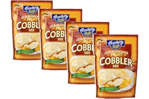 Hospitality Old Fashioned Fruit Cobbler Mix or Fruit Crisp Mix - Four 7 oz. Packets (Fruit Cobbler Mix)