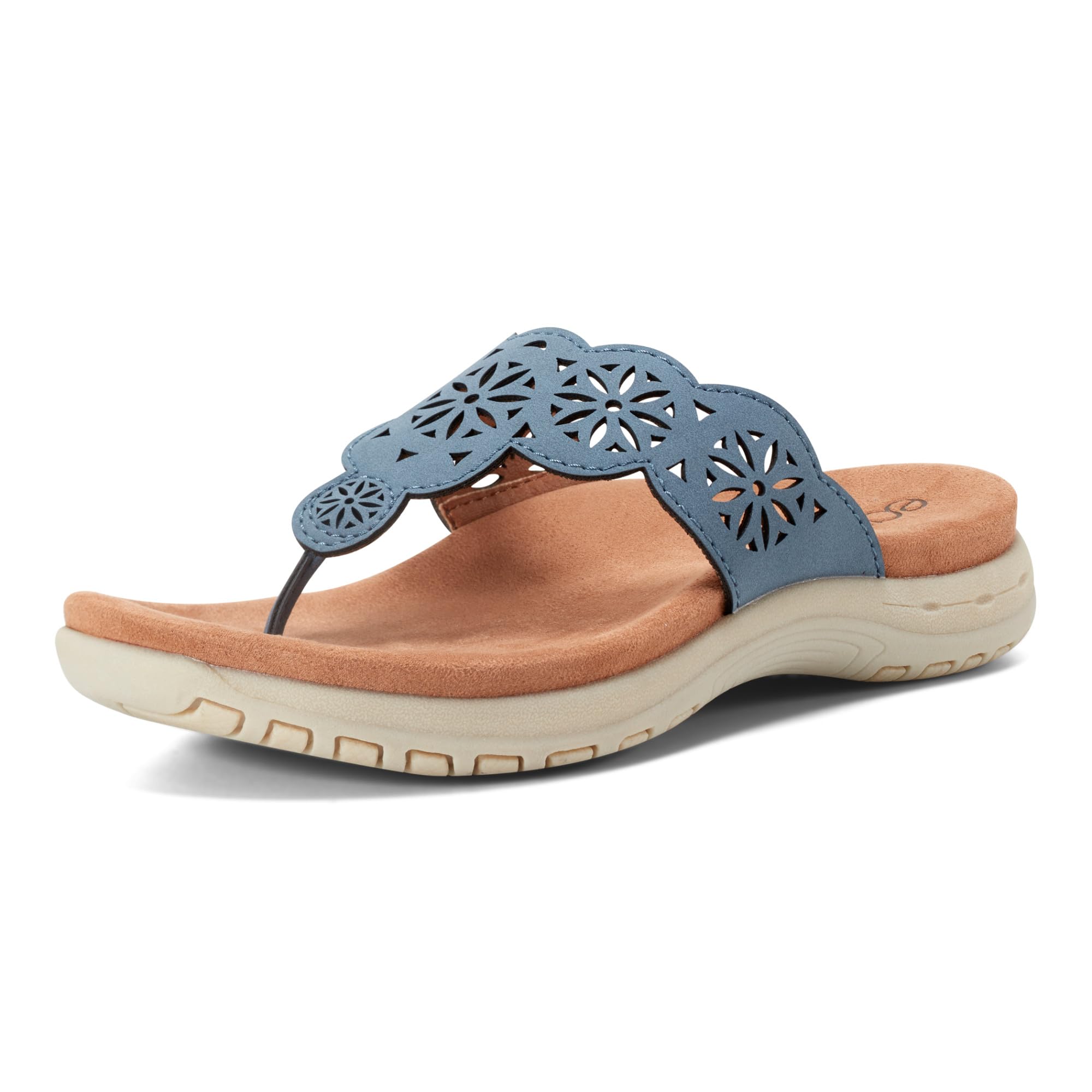 Earth® SadieSlip-on Flat Sandals, Light Blue 450, 9.5 M