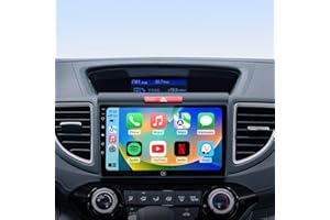 RUICAR 2+64G Car Radio Stereo for Honda CR-V 2012 2013 2014 2015 2016 with 9'' Touch Screen Upgrade Carplay/5G WiFi/Android Auto/GPS Navigation/Bluetooth/HD1080p Backup Camera