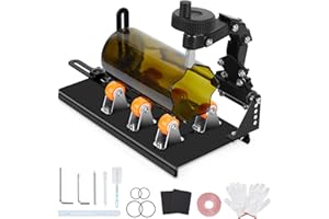 Glass Bottle Cutter Kit, FIXM DIY Glass Cutter for Bottles with Adjustable Width, DIY Any Art-Ware with a Complete Set of Accessories