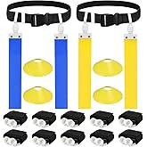 DkOvn Flag Football Belt, 2pcs Adjustable Flag Football Belt with Belt and Flags, for Youths, Adults