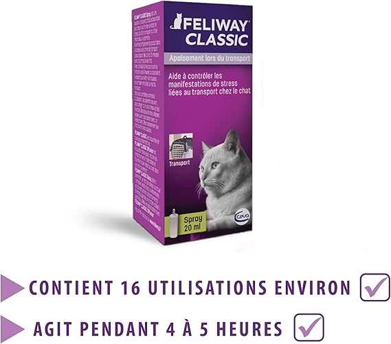 Feliway Classic Spray Voyage Anti Stress Pour Chat Spray 20 Ml