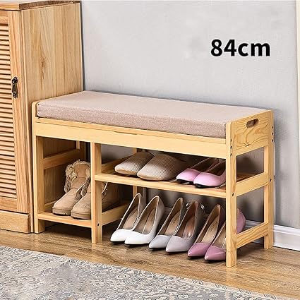 stool with shoe rack