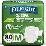FitRight Adult Diapers, Extra+ Heavy Absorbency, M