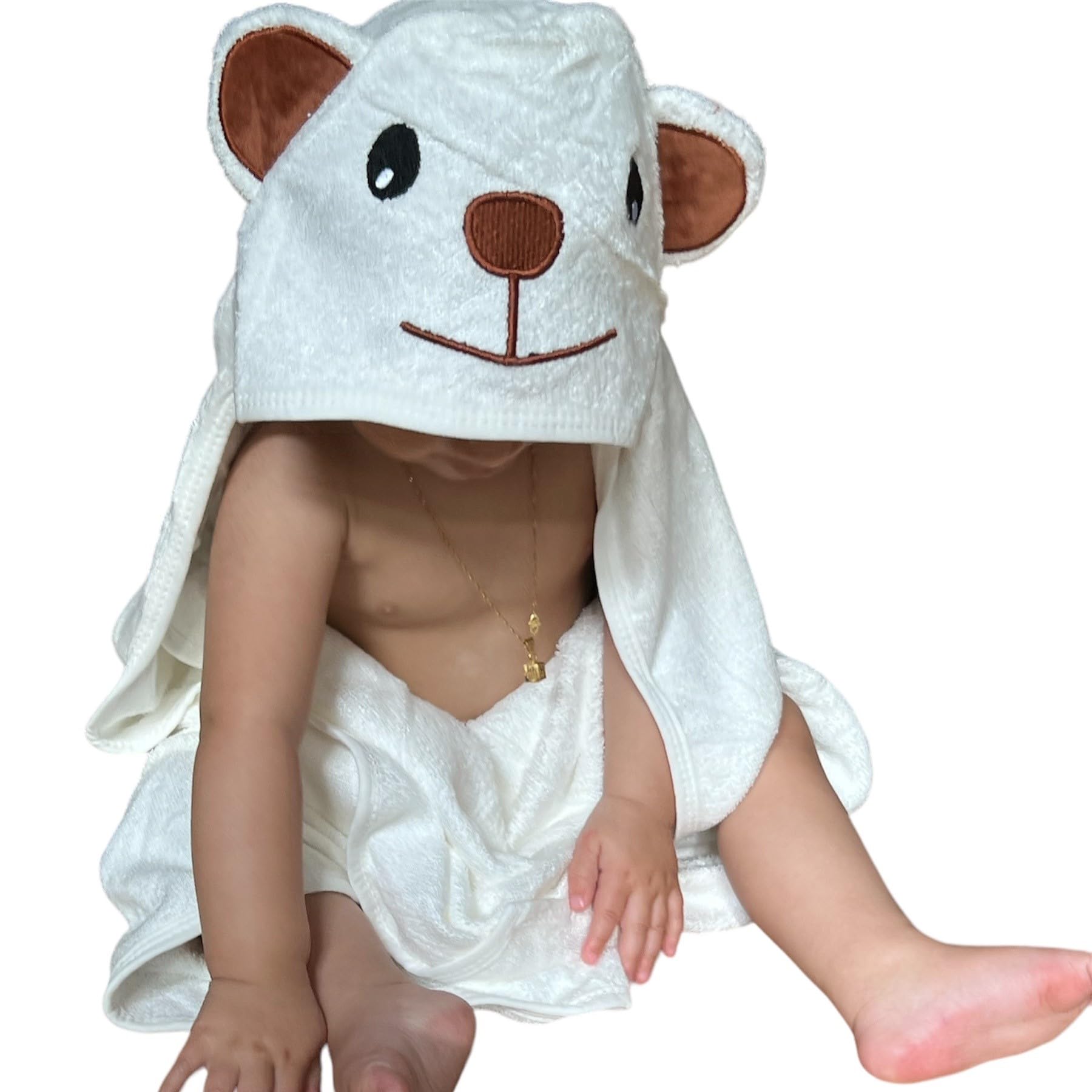 Baby Hooded Towel | Super Soft | Organic BAMBOO | 90x90cm (Dog)