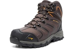 NORTIV 8 Waterproof Work Boots for Men Steel Toe Safety Construction Boots ARMADILLO-STL