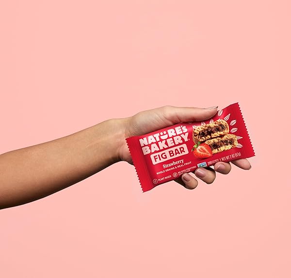 NATURE’S BAKERY WHOLE WHEAT FIG BARS, REAL FRUIT, STRAWBERRY, 12 TWIN PACKS