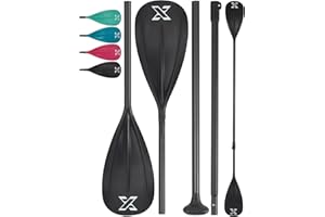 ZLX Paddle Board Paddle, 3 or 4 Piece Adjustable SUP Paddle, Detachable Floating Kayak Paddles, Lightweight Oar with Premium Durable Fiber Blade, for Paddleboard, Surfing, Water Sports Enjoyment