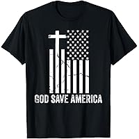 Amazon.com: God Save America Shirt,Jesus Christ Saves USA,American