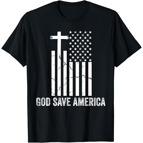 Amazon.com: God Save America Shirt,Jesus Christ Saves USA,American