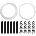 Innconee 1 Set Fuel Pipe Line Hose Clip Kit Compatible with Eberspacher/Webasto Heaters Tank Diesel Heater Fuel Line Kit Replacement 89031118 with Fuel Line Clips White Diesel Heater Hose
