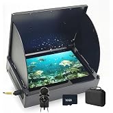 6" Underwater Fishing Camera with DVR &amp; 16GB Card, Touch Screen | 30M Cable Fish Finder, HD Waterproof, IR Night Vision, Ice Fishing, Lake, Boat