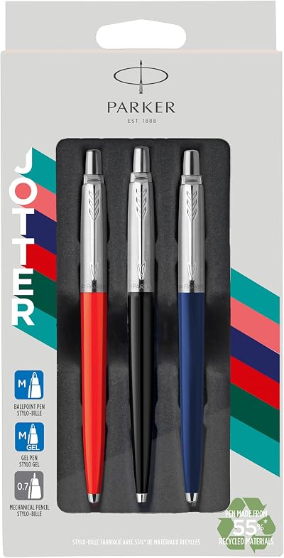 Parker Jotter Originals Trio Gift Set Pen Pencil Gift 55% Recycled