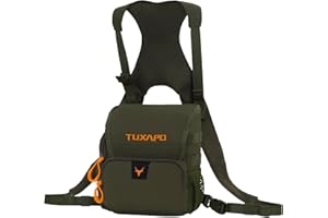 Tuxapo Binocular Harness Chest Pack with Rangefinder Pouch 2.0 New Bino Case for Hunting Hiking Shooting