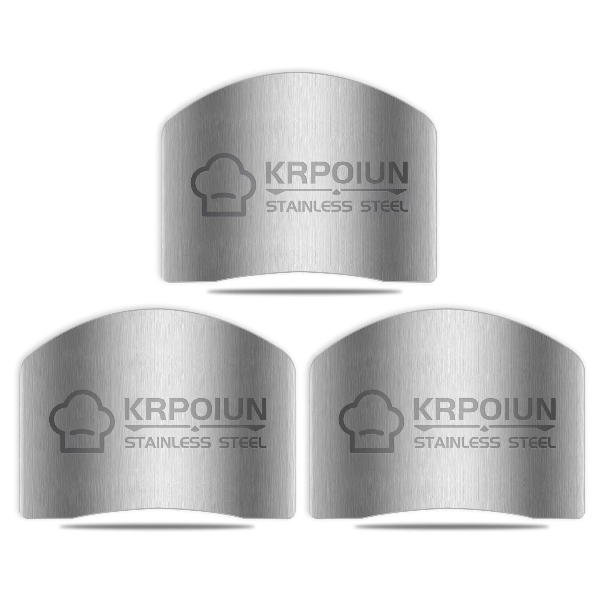 Photo 1 of SLXDEX Finger Guards for Cutting Kitchen Tool, Stainless Steel Guard Protector to Avoid Hurting When Slicing and Dicing Food - 3 Pack