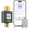 RESTMO Smart Water Flow Meter with Screen Backlight, Brass Inlet & Outlet, Measuring Gallon/Liter Consumption & Flow Rate for