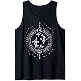 Pisces Zodiac Sign Fish Swimming Astrology February March Tank Top