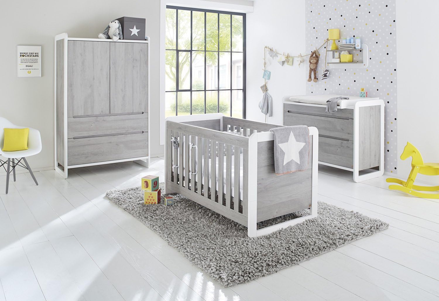 baby changing unit and wardrobe