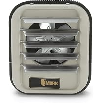 Qmark MUH0521 Self-Contained Unit Heater for Factories Warehouses, Garages,  Loading Docks, and Industrial Settings, 5000 Watt, 240 Volt, Beige -  Amazon.com