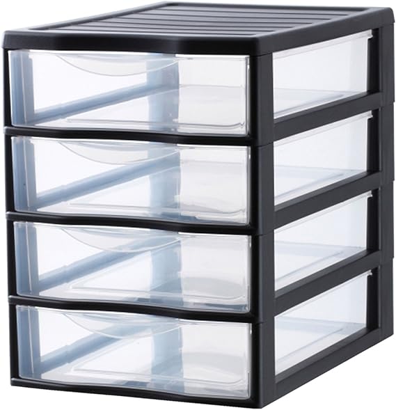 Sundis 4506003 Orgamix Mini-Aufbewahrungsschrank mit 4 Schubladen im A4