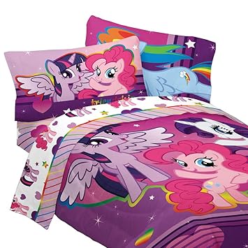 My Little Pony 4 Twin Troster Und Spannbetttuch Lila Set