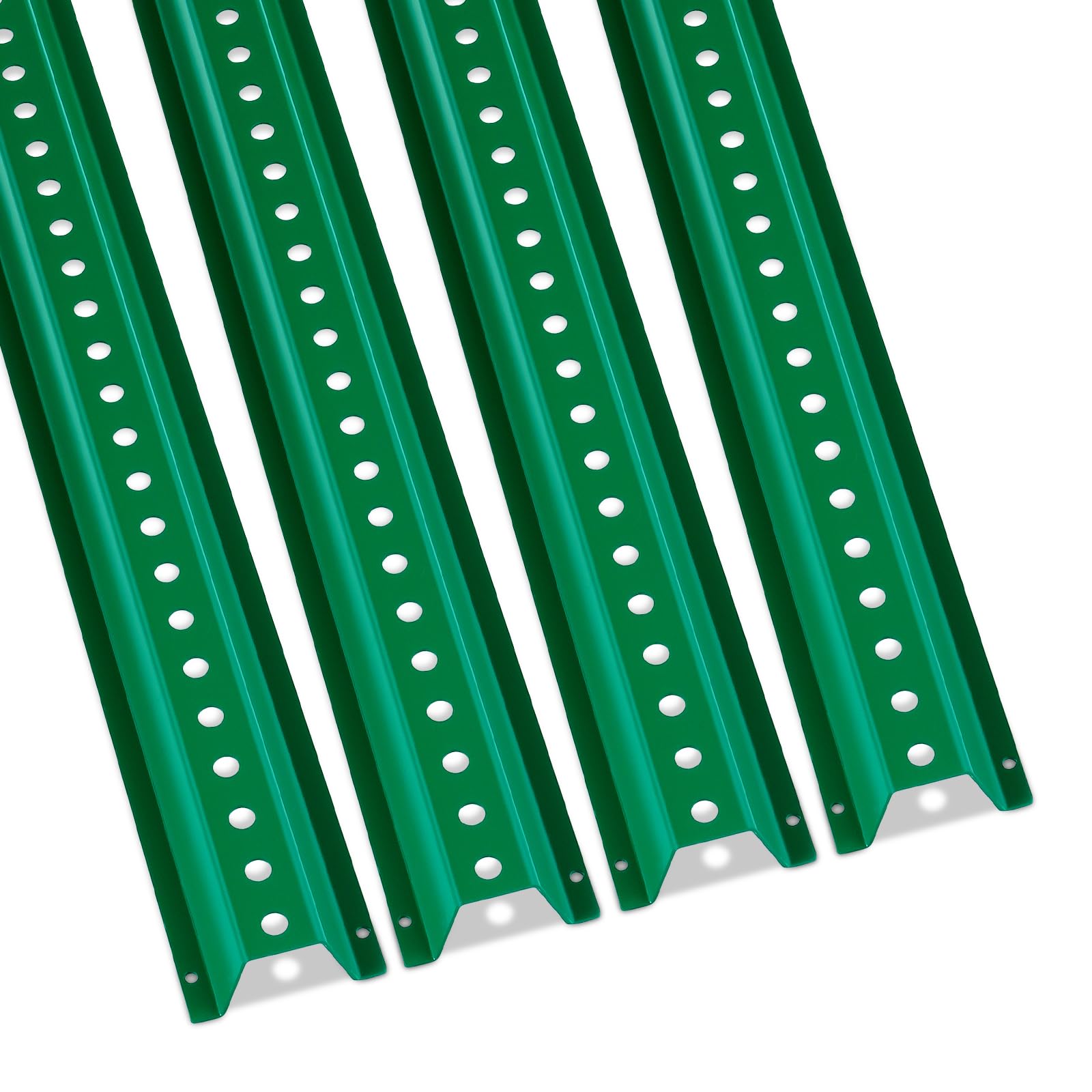 Photo 1 of ** SIMILAR** VEVOR 10-6FT U-Channel Sign Post, 4Pack Green Heavy Duty Steel Fixed Fence Post, Steel Fence U-Channel Sign for Garden, Courtyard, Farm or Traffic Intersection