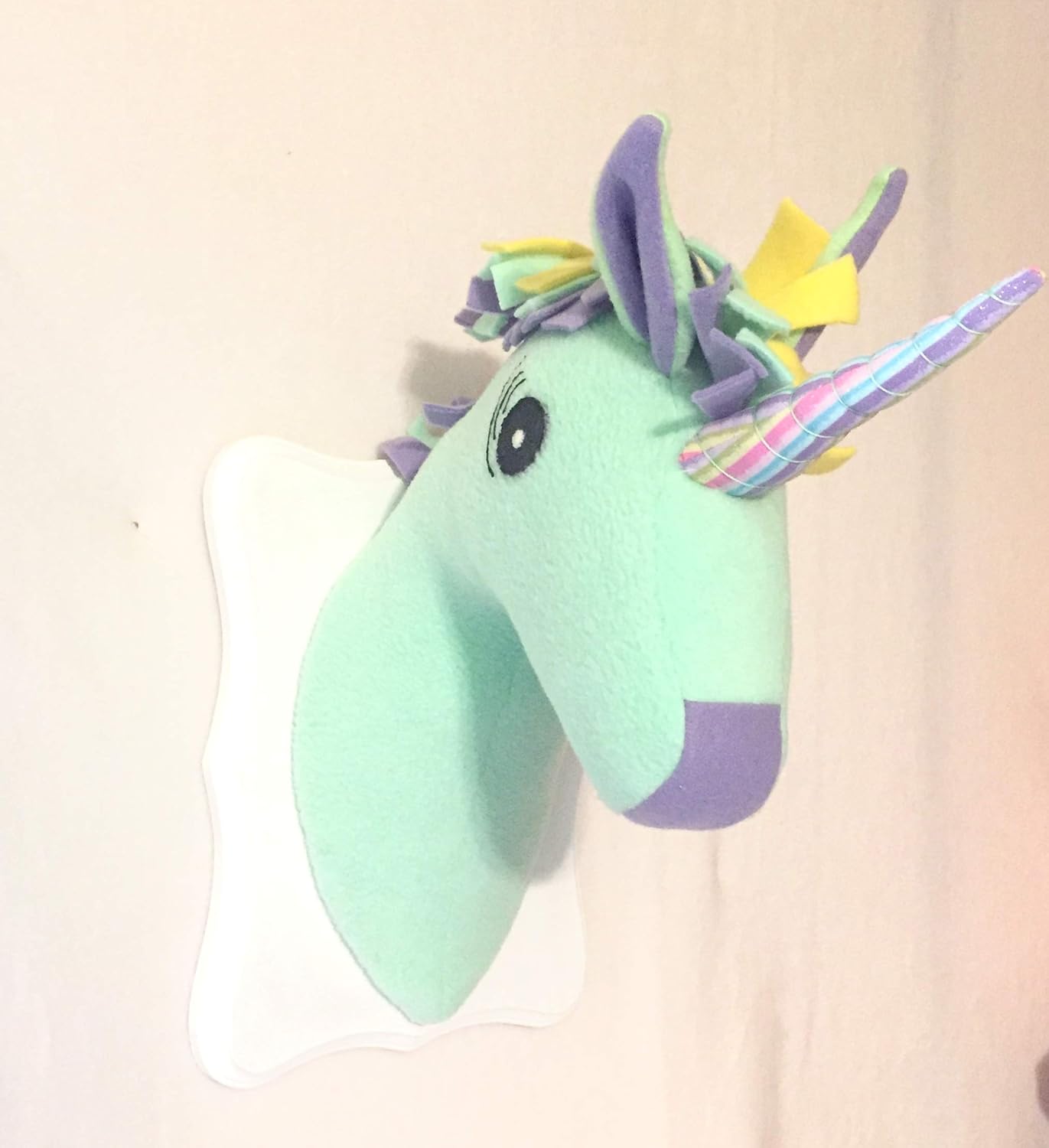 stuffed unicorn head