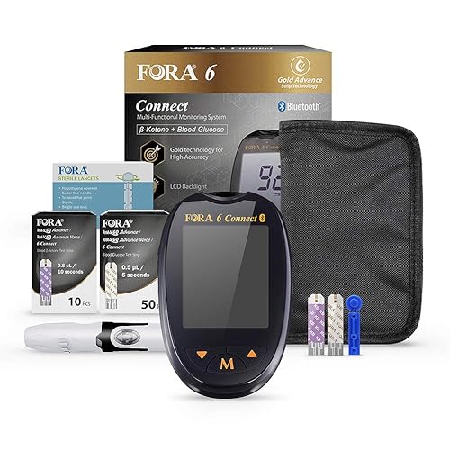 FORA 6 Connect BG50KT10 Bluetooth Blood Ketone and Blood Glucose