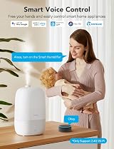 GoveeLife Humidifier 3L Top Fill WiFi Auto Humidity Control Night Light view 2
