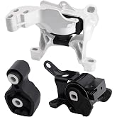 QRYIPPDM Engine Motor &amp; Transmission Mount Kit - Compatible with 2014-2018 Mazda 3 2.0L &amp; 6 2.5L &amp; CX-5 2.5L - 3-Piece Set A4446 A4438 A4439