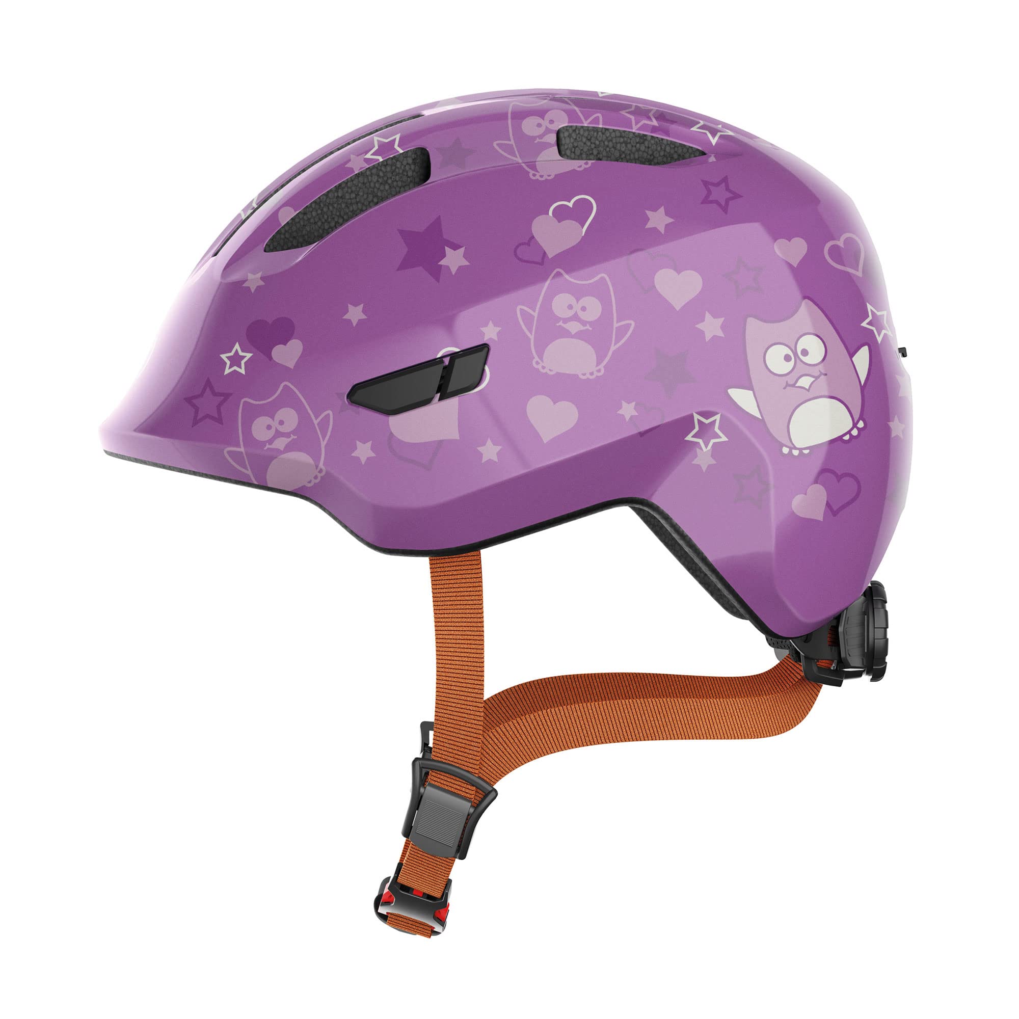 ABUS Smiley 3.0 children's helmet - bike helmet with a low fit, child-friendly designs & space for a pigtail - for girls and boys