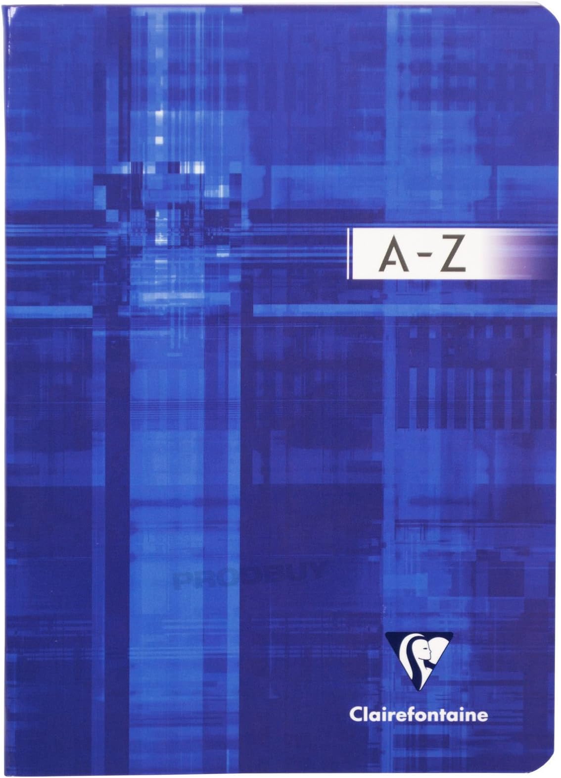 A5 Vocabulary Book A-Z Tab Centre Margin Lined Paper Notebook Revision Note Pad (Blue)