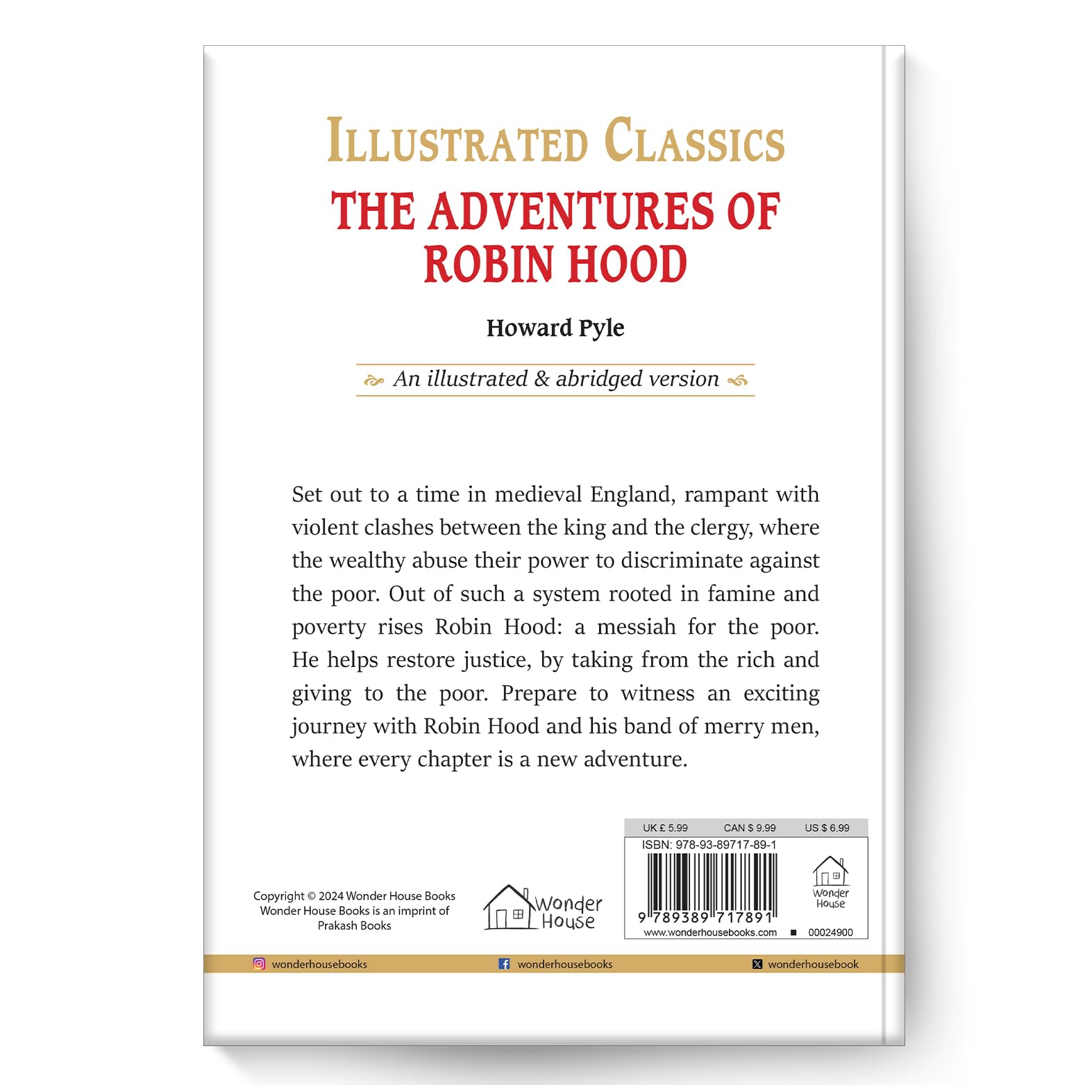Illustrated Classics - The Adventures of Robin Hood: Abridged Novels With Review Questions