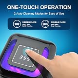 TMEOIIPY Ultrasonic Retainer Cleaner 42kHz 180ml Portable Jewellery & Denture view 3