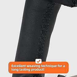 Black Full Leather Replacement Steering Wheel with