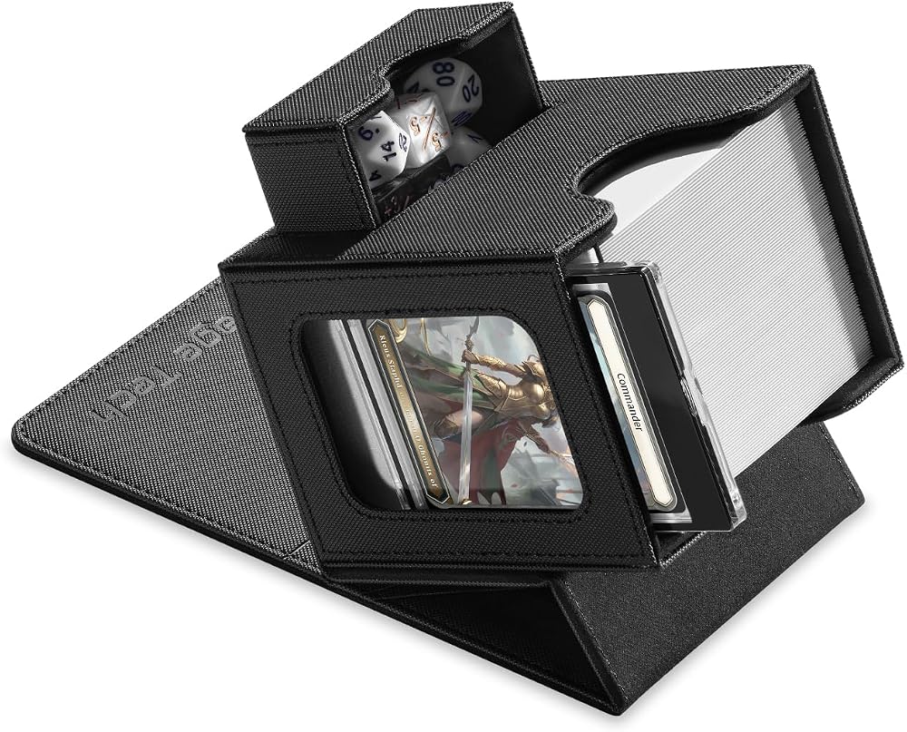 Mage Tech Card Deck Box for MTG Commander Display 100 Double-Sleeved Cards