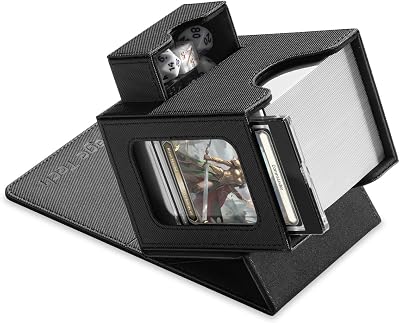 Mage Tech Card Deck Box for MTG Commander Display 100 Double-Sleeved Cards