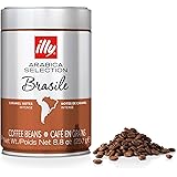 illy Arabica Selections Brasile Whole Bean Coffee, 100% Arabica Bean Single Origin Coffee, Intense Full Flavor Taste, Notes o