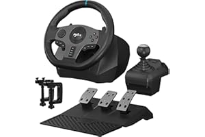 PXN V9 Racing Wheel pc Steering Wheel With Pedals and Shifter 270/900° Dual-Motor Feedback Driving gaming Racing Wheel for PC,PS4,PS3,Xbox One, Xbox Series X/S,N-Switch