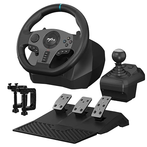 PXN V9 Gaming Racing Wheel pc Steering Wheel With Pedals and Shifter ...