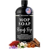 Luxury Mop Soap &ndash; Highly Scented Floor Cleaner, Concentrated Formula, No Streaks, Residue or White Cast, Floor Cleaning For Tile, Sealed Hardwood, Laminate, Vinyl and Stone &ndash; Rhapsody Rouge 32 oz