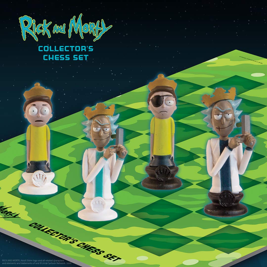 rick and morty chess set